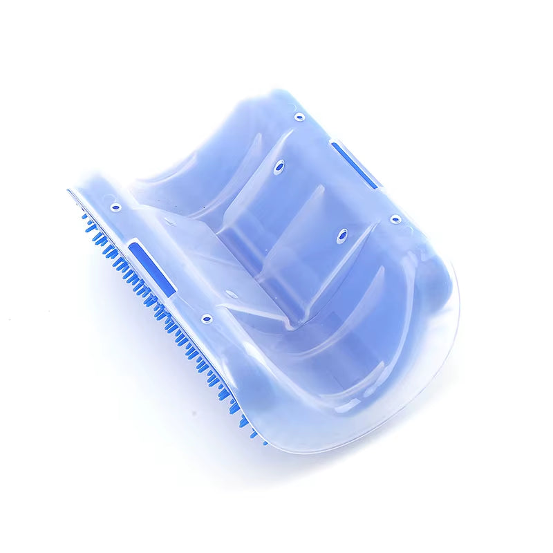 Corner Cat Grooming Brush and Massager with Scratch Bristles for Self-Grooming and Play