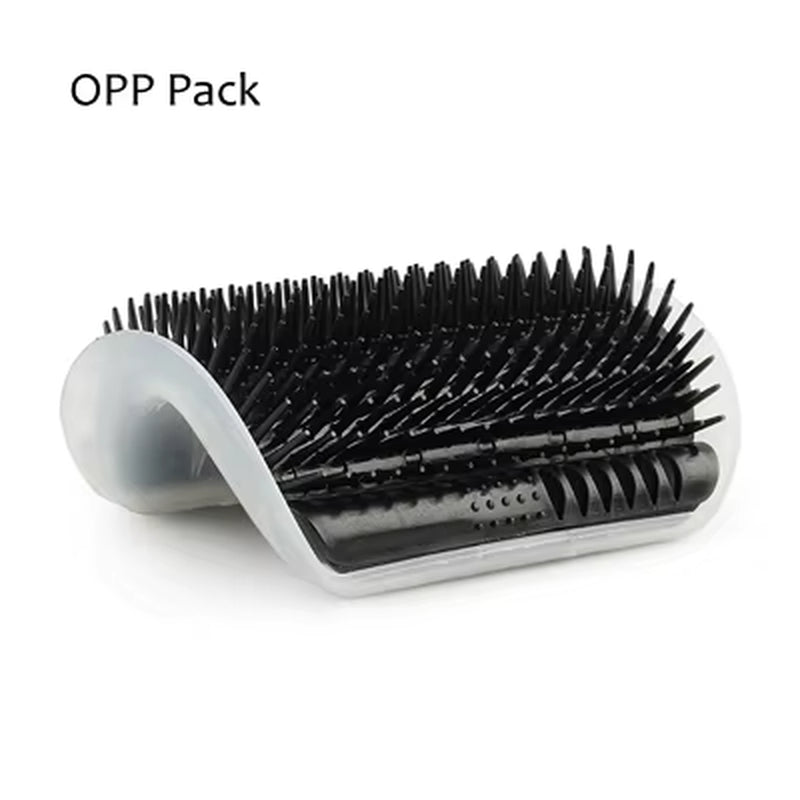 Corner Cat Grooming Brush and Massager with Scratch Bristles for Self-Grooming and Play