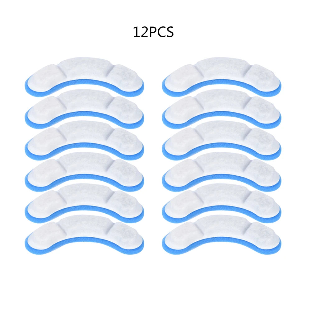 3/6/12PCS Cat Water Fountain Replacement Filter Elements Activated for Cats Pet Drinking Bowl Auto Feeder