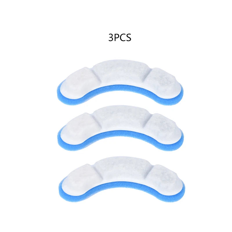 3/6/12PCS Cat Water Fountain Replacement Filter Elements Activated for Cats Pet Drinking Bowl Auto Feeder